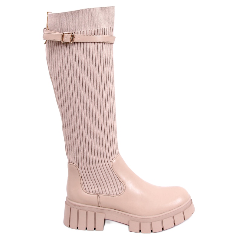 BM Bottes d'équitation à tige souple Blow Taupe beige