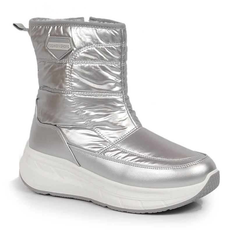 Bottes de neige de sport pour femmes Filippo sports argentées, isolées et argentées