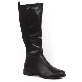 Bottes chaudes femme Filippo noires avec bandes élastiques