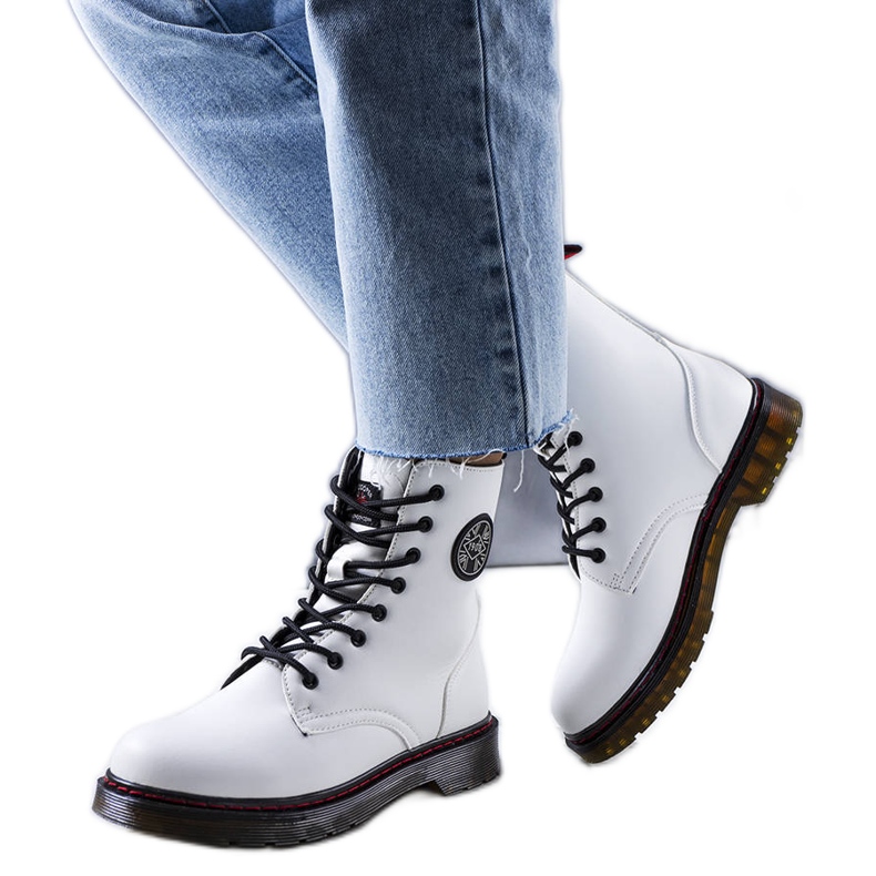 Bottes isolées blanches LCJ-22-31-1439L Lee Cooper Bottes isolées blanches LCJ-22-31-1439L Lee Cooper