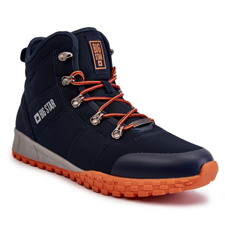 Chaussures Trekking Homme Memory Foam Big Star KK174110 Bleu Marine