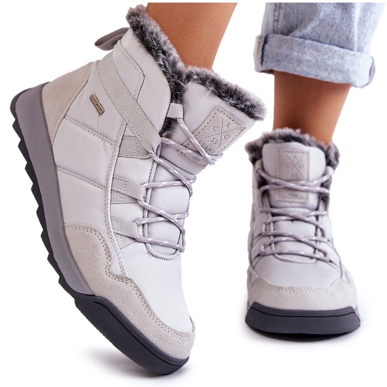 Bottes de neige isolées femme Cross Jeans KK2R4015C Gris
