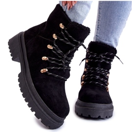 Bottes en daim pour femmes Noir Bellita