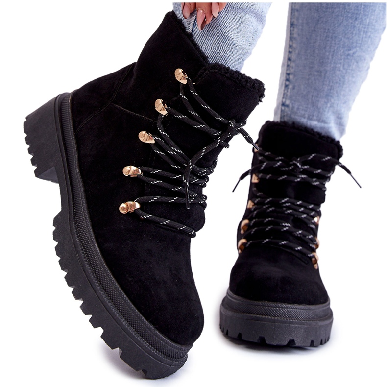 Bottes en daim pour femmes Noir Bellita le noir