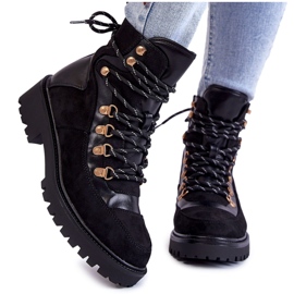 Bottes chaudes noires à lacets pour femmes Jesse le noir