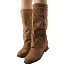 Bottes compensées marron Balbin brun