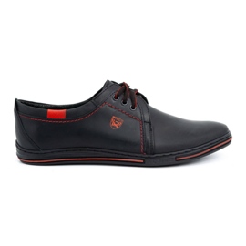 Polbut Chaussures en cuir pour hommes 343 noir