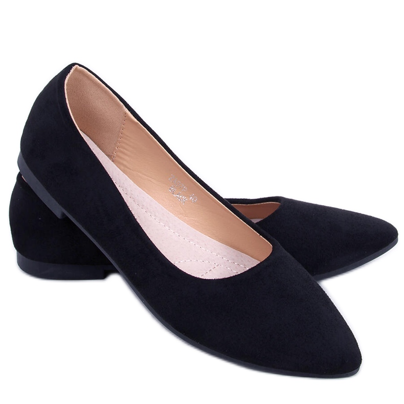 PA1 Ballerines avec insert en cuir Keys Noir le noir