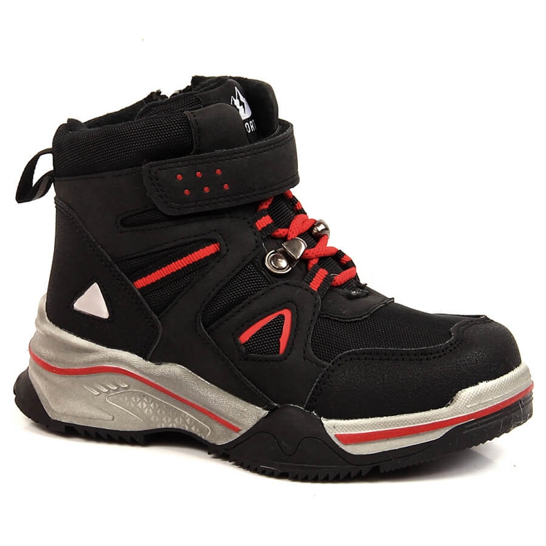 News Chaussures garçon isolées en laine de mouton noir le noir