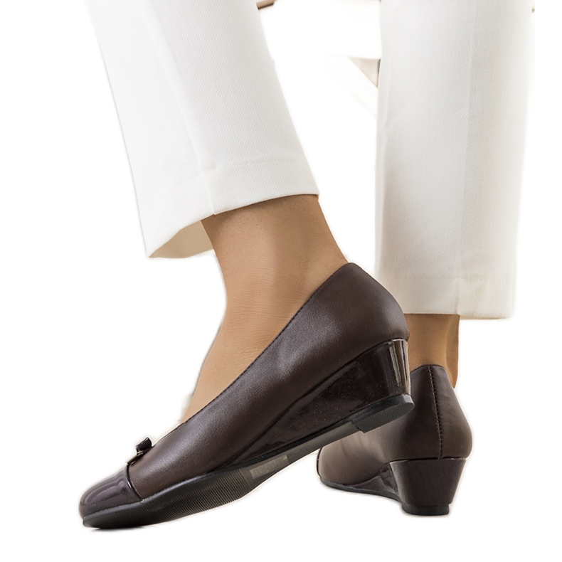 PA1 Escarpins marron sur le compensé Cavalcanti brun