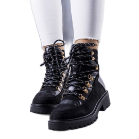 Bottes isolées noires de Leneo le noir