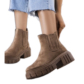 Bottes isolées marron Leiva brun