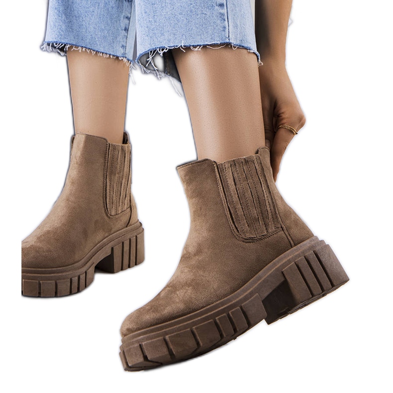 Bottes isolées marron Leiva brun