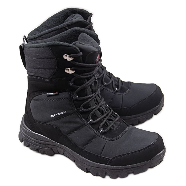 Chaussures American Club, bottes de neige trekking M AM589 le noir