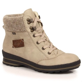 Bottes isolées imperméables et confortables Rieker W RKR554 beige