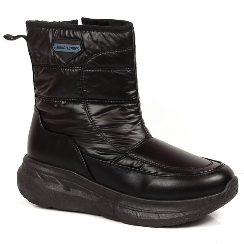 Bottes de sports d'hiver avec fermeture éclair Filippo W PAW396B le noir