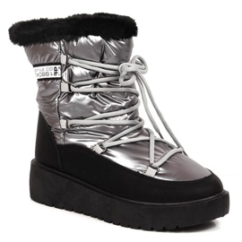 Bottes de neige chaudes à lacets Filippo W PAW400B argent
