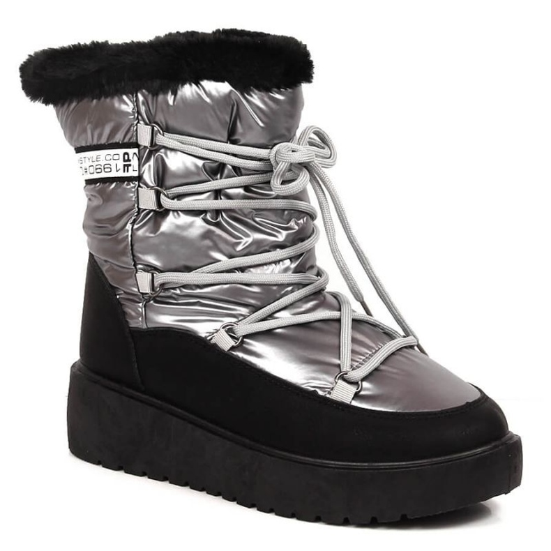 Bottes de neige chaudes à lacets Filippo W PAW400B argent