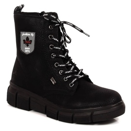 Bottes confortables imperméables Rieker W RKR557 noir