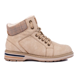 Bottines isolées femme beiges