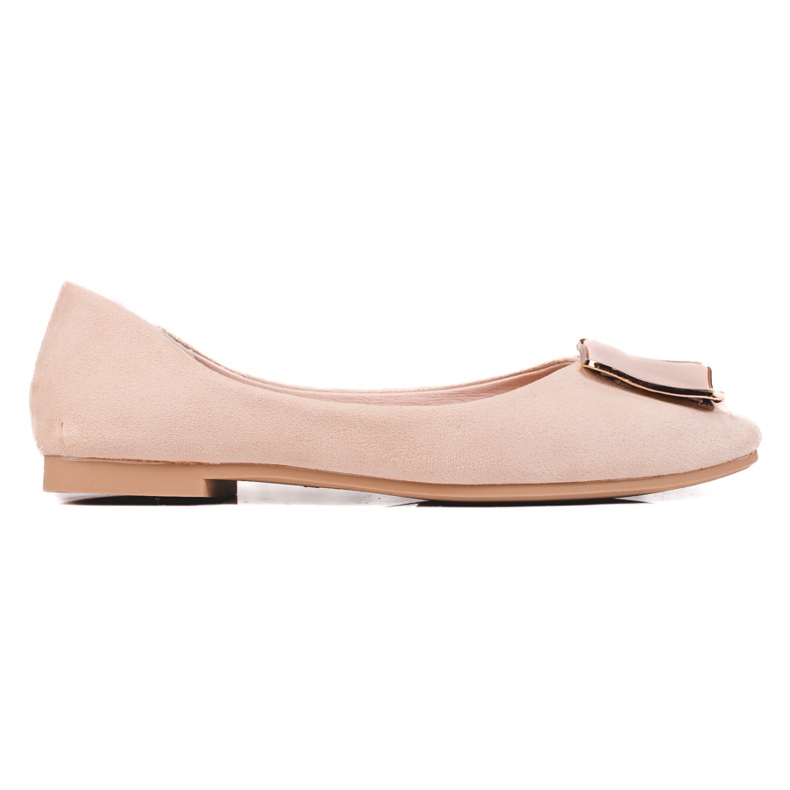 Ballerines en daim beige
