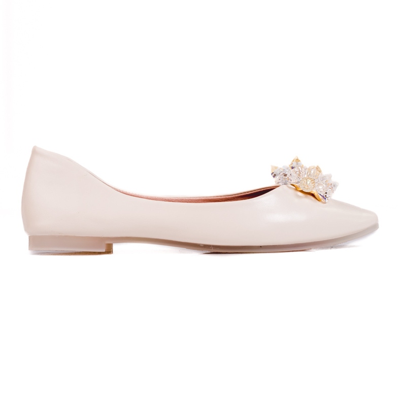 Ballerines femme avec cristaux shelovet beige