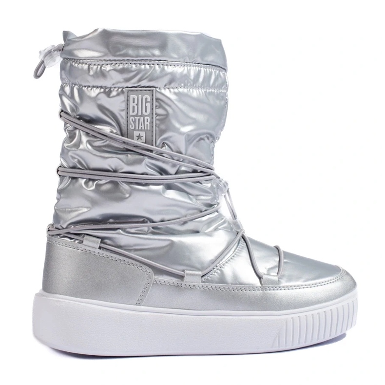 Bottes de neige isolées argent femme Big Star KK274195