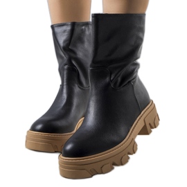 Bottes Lesa isolées noires le noir