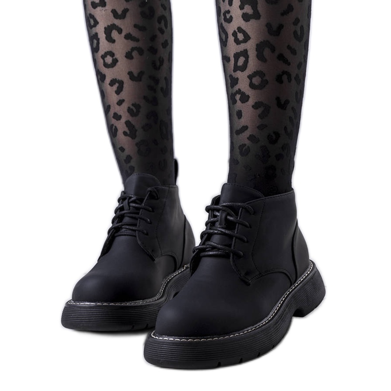 PA1 Bottes isolées noires de Savino le noir