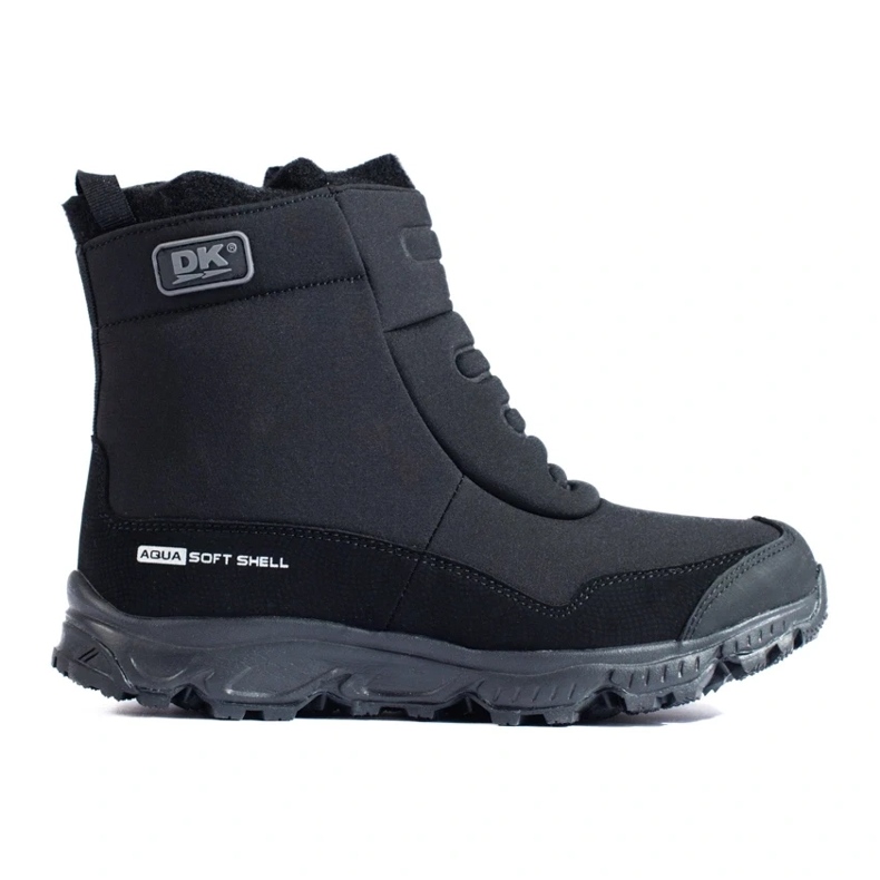 Chaussures de trekking pour femmes avec une fermeture éclair DK le noir