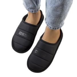 Big Star Chaussons isolés femme noir KK274602