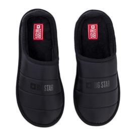 Big Star Chaussons isolés pour hommes noirs KK174361