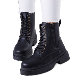BM Bottes noires sur la semelle Ali à la mode le noir BM Bottes noires sur la semelle Ali à la mode le noir