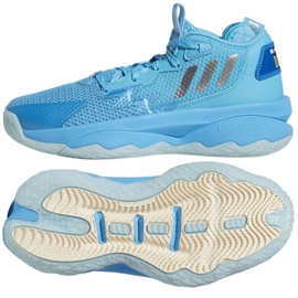 Chaussure de basketball Adidas Dame 8 Jr GW8998 bleu bleu Chaussure de basketball Adidas Dame 8 Jr GW8998 bleu bleu