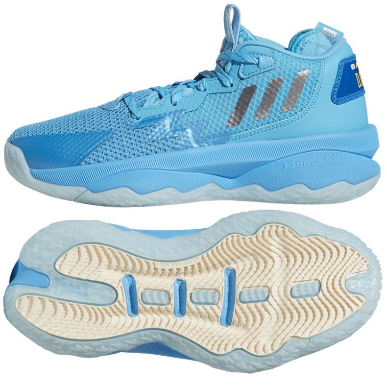Chaussure de basketball Adidas Dame 8 Jr GW8998 bleu bleu