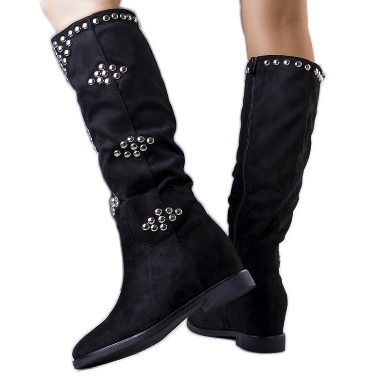 BM Bottes compensées isolées noires de Rivalta le noir