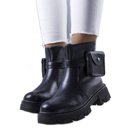 Bottes noires avec un sachet Lilliana