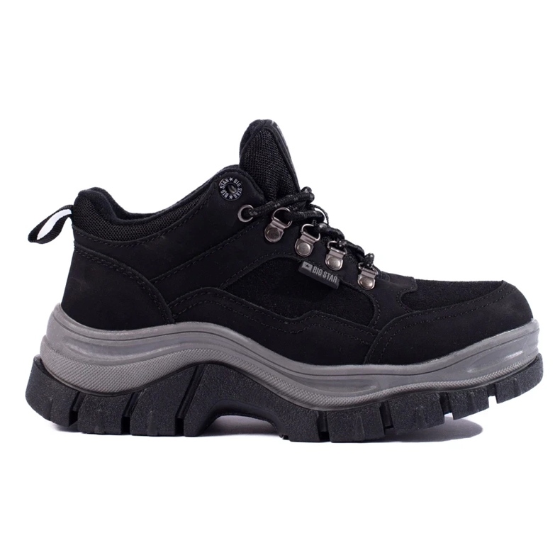 Baskets femme Big Star KK274364B sur semelle épaisse le noir