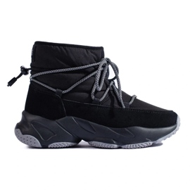 Bottes de neige noires pour femmes Big Star KK274274