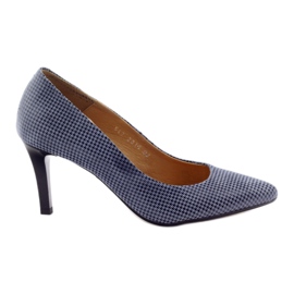 Espinto 542 à carreaux pour femme noir bleu gris