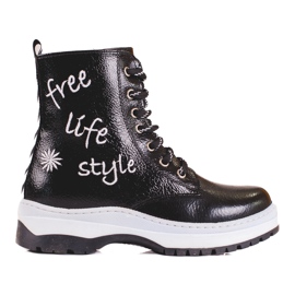 W. Potocki Bottes noires pour filles de Potocki