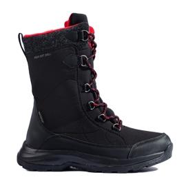 Chaussures de trekking à lacets femme DK imperméables noir