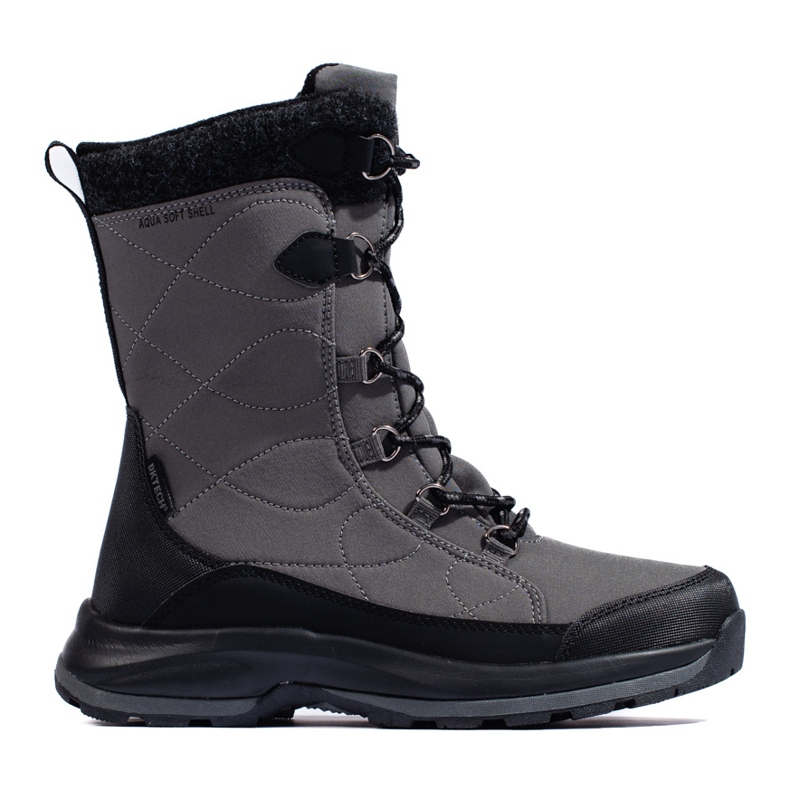 Chaussures de trekking à lacets femme DK imperméables gris