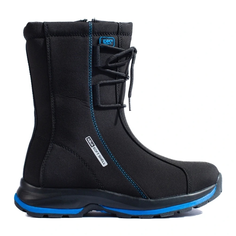 Chaussures de trekking femme avec un manteau en peau de mouton DK le noir Chaussures de trekking femme avec un manteau en peau de mouton DK le noir