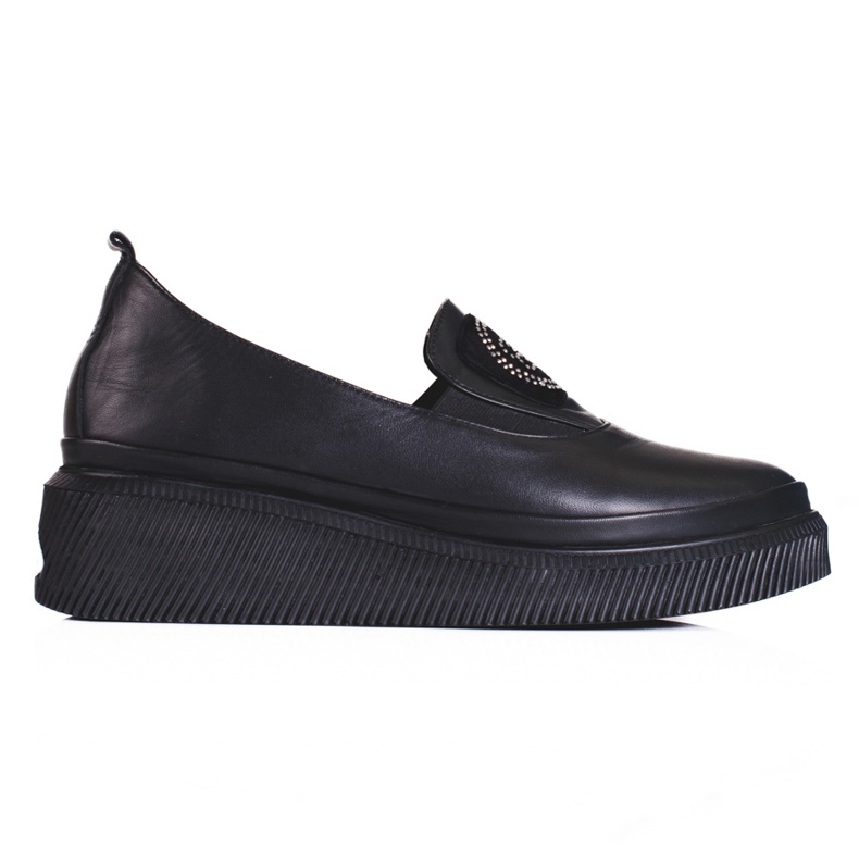 Chaussures Shelovet en cuir pour femmes le noir Chaussures Shelovet en cuir pour femmes le noir