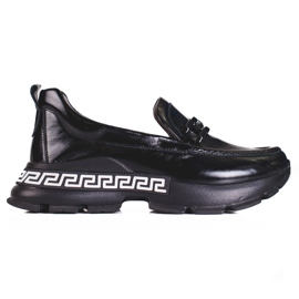 Chaussures noires pour femmes en cuir Shelovet