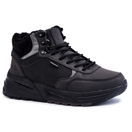 Chaussures de trekking chaudes pour hommes Cross Jeans KK1R4031C Noir