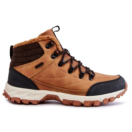 Bottes chaudes pour hommes Chaussures de trekking Cross Jeans KK1R4021C Camel brun