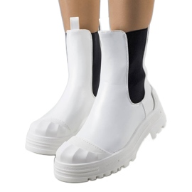 Bottines Crispo blanches femme
