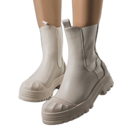 Bottines beiges femme Crispo